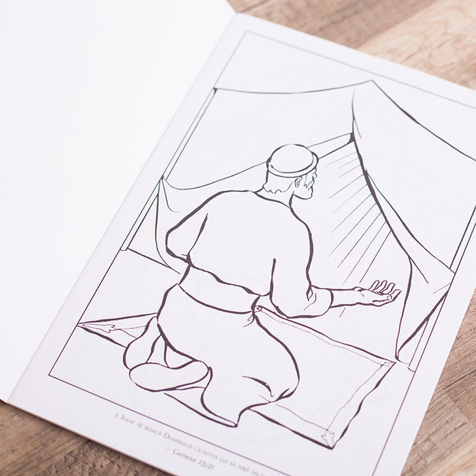 Iacov si Esau - carte de colorat - 02 - stephanus.ro