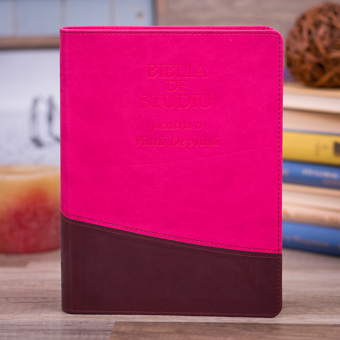 Biblia de studiu pentru o viață deplină (Roz/Maro) - 01 - stephanus.ro