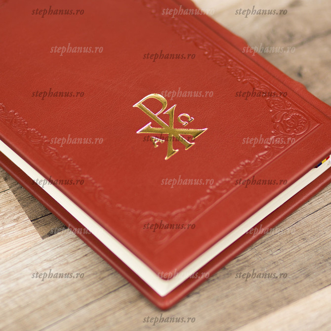 Biblia Medie - Handmade - Piele naturală- Cărămiziu - 063 Cobo* - 04 - stephanus.ro