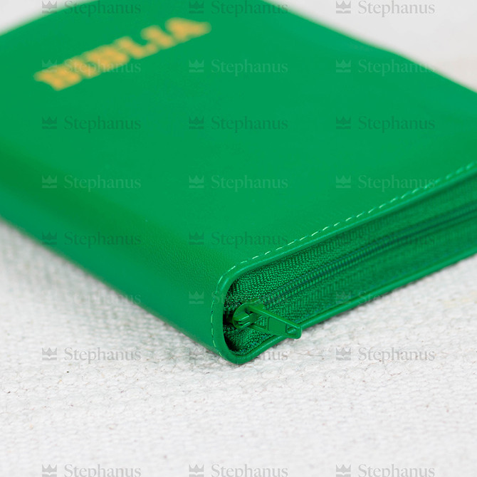 Biblia Sbr Mica (Piele, Fermoar, Index) - 047 ZTI - Verde 4 stephanus