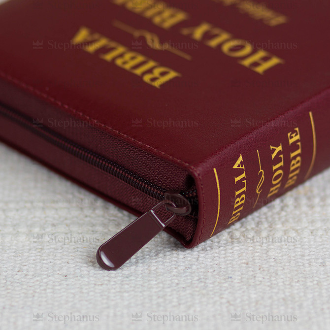 Biblia mare Romana-Engleza - Grena - Editie Bilingva (Fermoar, Aurita) - ZTI - 05 stephanus.ro