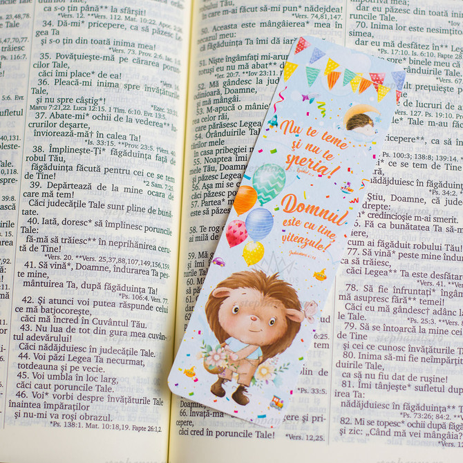 Semn Carte: Nu Te Teme Si Nu Te Speria! Ezechiel3:9 Domnul Este Cu Tine Viteazule! Jud. 6:12