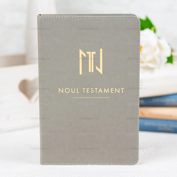Noul Testament Sbr Pu (John Tipei) - Gri Deschis - 01 - stephanus.ro