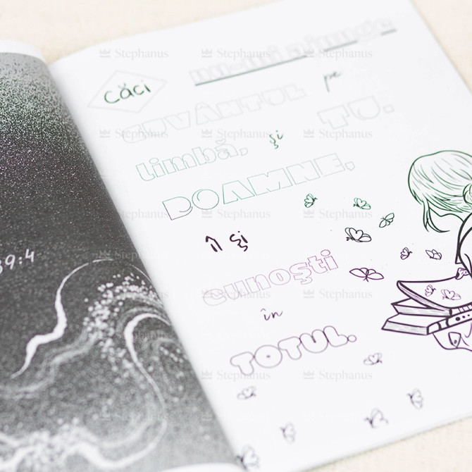 Psalmul 139 - Carte de colorat versete Biblice - 02 - stephanus.ro