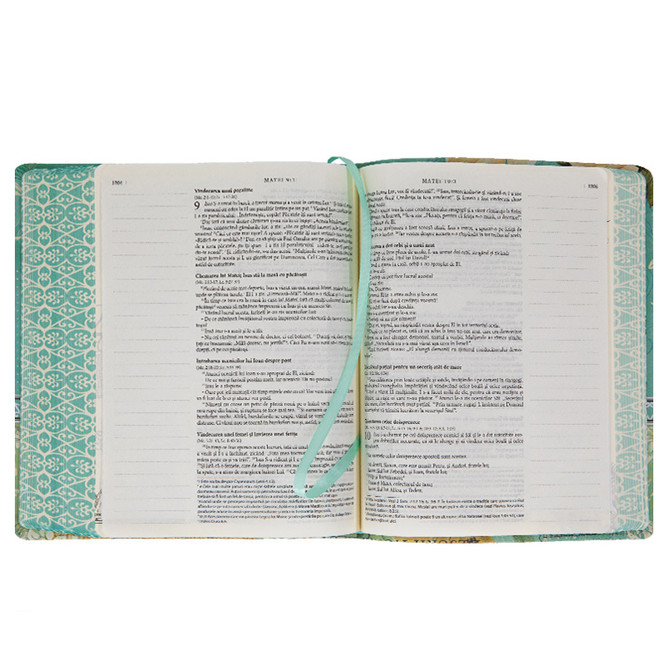 Biblia, NTR, Creativ I, medie, floral vintage, flexibila, imitatie piele, cusuta - Cm