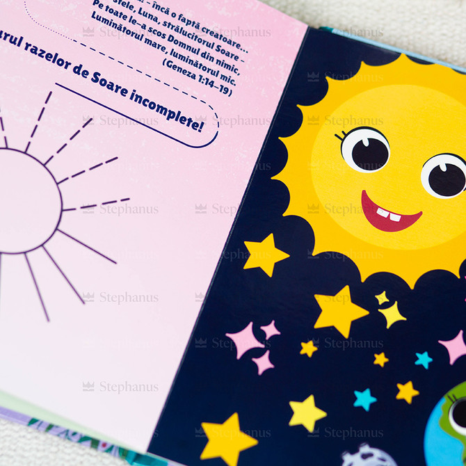 Dumnezeu creează toate în șapte zile minunate (cu cariocă) - 02 stephanus.ro