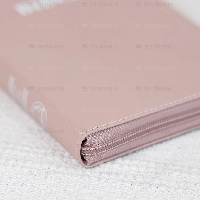 Biblia, Dumitru Cornilescu, Medie, mov deschis/crem inchis - 057 ZTI, Fermoar, Aurită, Index de căutare rapidă SBR - 04 - stephanus.ro