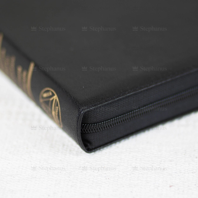 Biblia cu concordanţă şi explicaţii, Dumitru Cornilescu, negru, mare, fermoar și index de căutare rapidă - Co77 Zti 2012, SBR - 05 - stephanus.ro