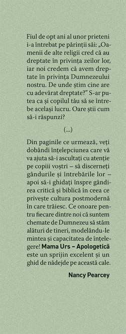 Mama Urs - Apologetică - Nu-i lăsa să creadă minciunile culturii din jur - 03 - stephanus.ro