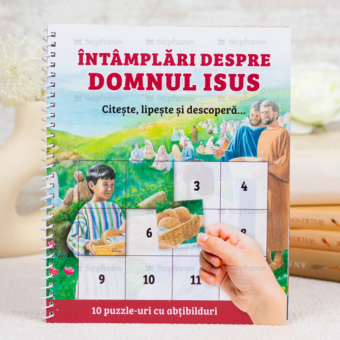 Întâmplări despre Domnul Isus - 10 Puzzle-uri cu abțibilduri - 01 - stephanus.ro