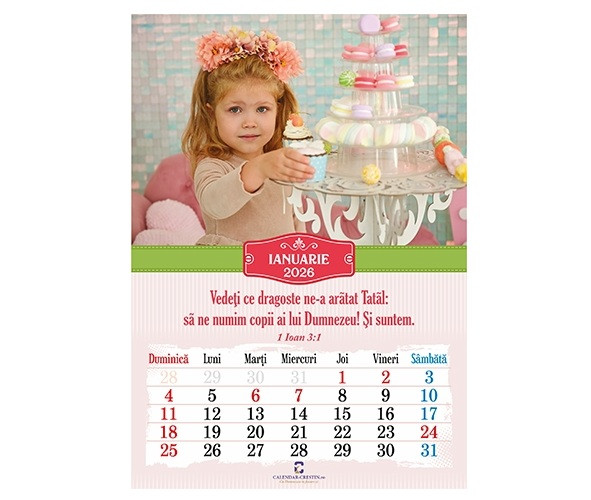 Calendar 2026 A4 - Copii
