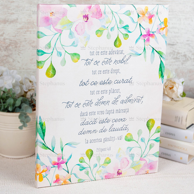 Tablou Canvas: Tot ce este adevarat, tot ce este nobil... (30X40) - 01 stephanus.ro