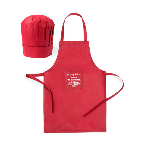 Set șort și bonetă pentru copii - Un strop de Har, o lingură de bunătate (Roșu)