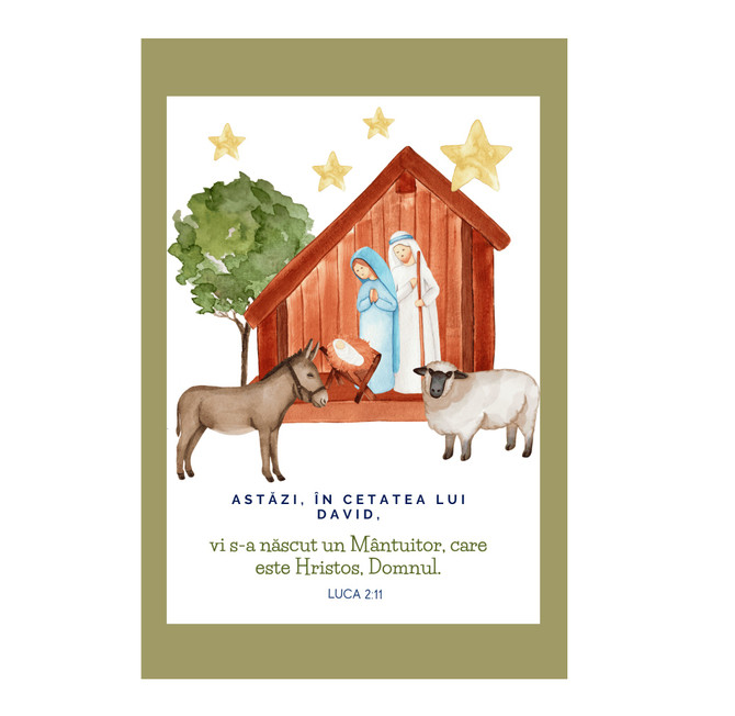 Kit - Felicitare Nasterea Mantuitorului