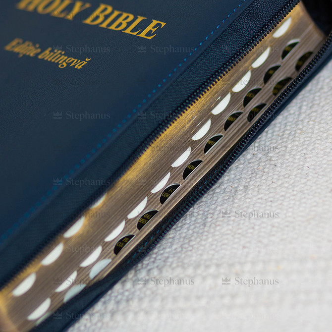 Biblia Sbr Romana-Engleza 050 Zti - Albastru Inchis - 02 stephanus.ro