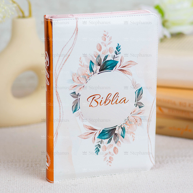 Biblia Cornilescu format mijlociu Dumitru Cornilescu - 056 ZTI - Crem Floral