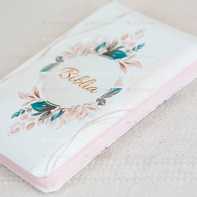 Biblia Cornilescu format mijlociu Dumitru Cornilescu - 056 ZTI - Crem Floral