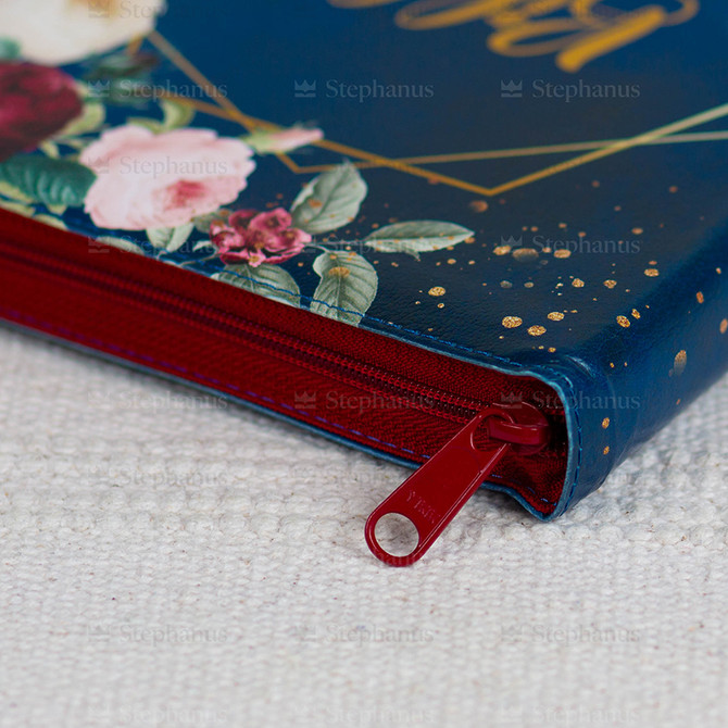 Biblia Cornilescu format mare Dumitru Cornilescu 076 ZTI - Albastru Floral