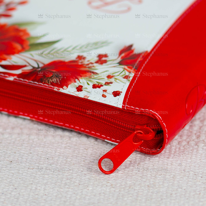 Biblia Cornilescu format mare Dumitru Cornilescu 076 ZTI - Rosu Floral - 05 - stephanus.ro