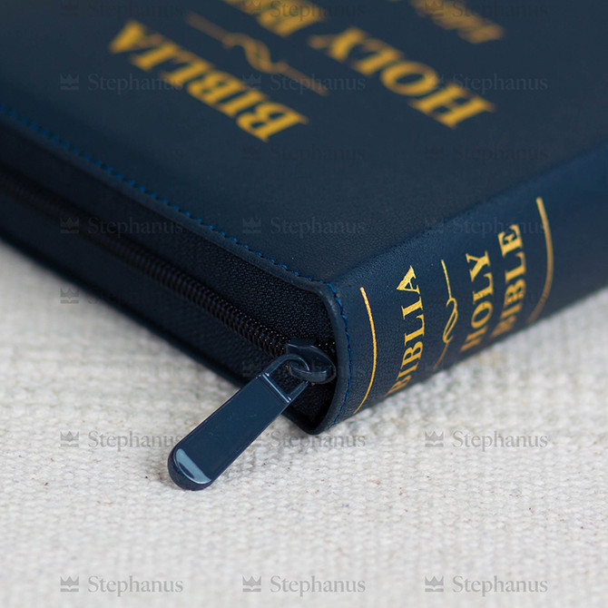 Biblia mare Romana-Engleza - Antracit - Ediție Bilingva (Fermoar, Aurită) - ZTI - 04 stephanus.ro