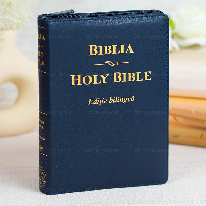 Biblia mare Romana-Engleza - Antracit - Ediție Bilingva (Fermoar, Aurită) - ZTI - 01 stephanus.ro