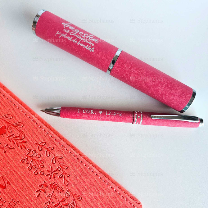 Pachet Cadou: Jurnal: Caci Eu cunosc planurile + Pix: Dragostea este rabdatoare, Stephanus.ro