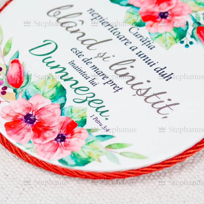 Decor ceramica rotund: Curatia Nepieritoare a unui Duh Bland si Linistit... - 02 stephanus.ro