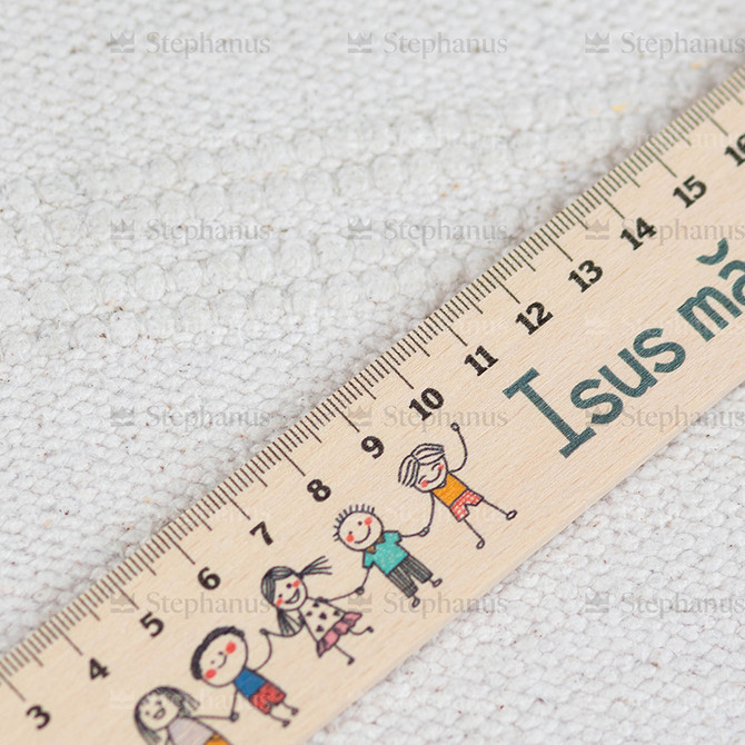 Rigla de lemn: Isus Ma Iubeste! 30 Cm - 03 stephanus.ro