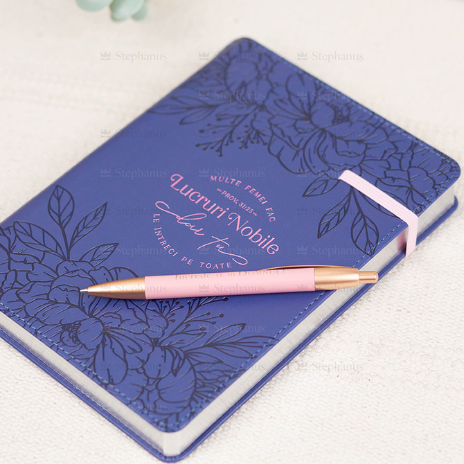 Jurnal cu elastic si suport de pix: Multe femei fac lucruri nobile dar tu le intreci pe toate 06 - stephanus.ro