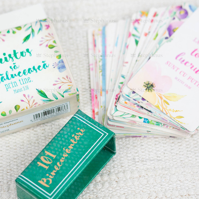 101 Binecuvantari - Hristos sa straluceasca prin tine / Cutie carduri - 05 stephanus.ro