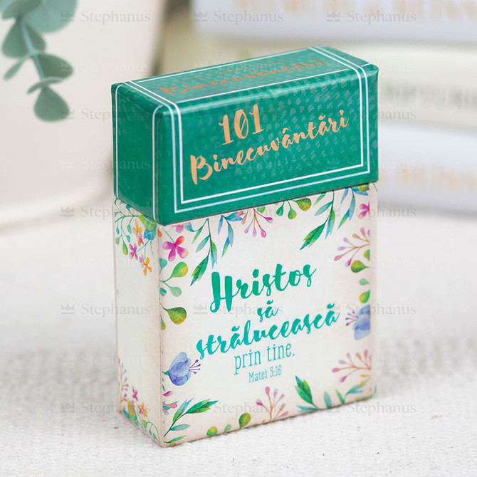 101 Binecuvantari - Hristos sa straluceasca prin tine / Cutie carduri - 01 stephanus.ro