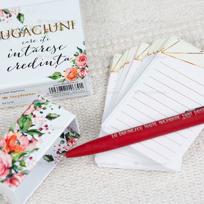 50 rugaciuni care iti intaresc credinta / Cutie carduri - 07 stephanus.ro