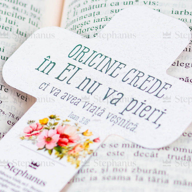 Set 6 semne de carte in forma de Cruce - (Diverse modele) - 13 stephanus.ro