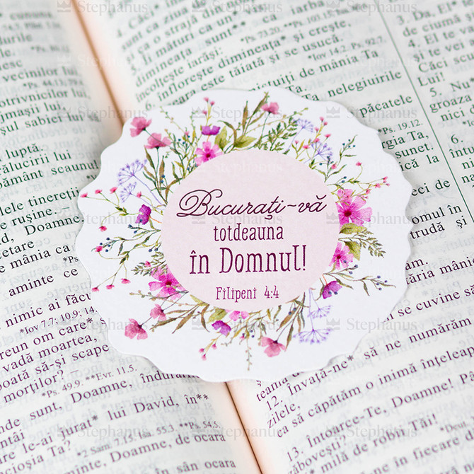 Set 7 semne de carte: Dragostea este indelung rabdatoare (Modele si marimi diferite) - 11 stephanus.ro