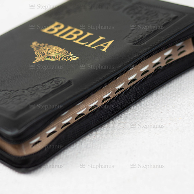 Biblia mare cu Fermoar - Hand Made - Dumitru Cornilescu, - Co77 ZTi - Neagru - 03 stephanus.ro
