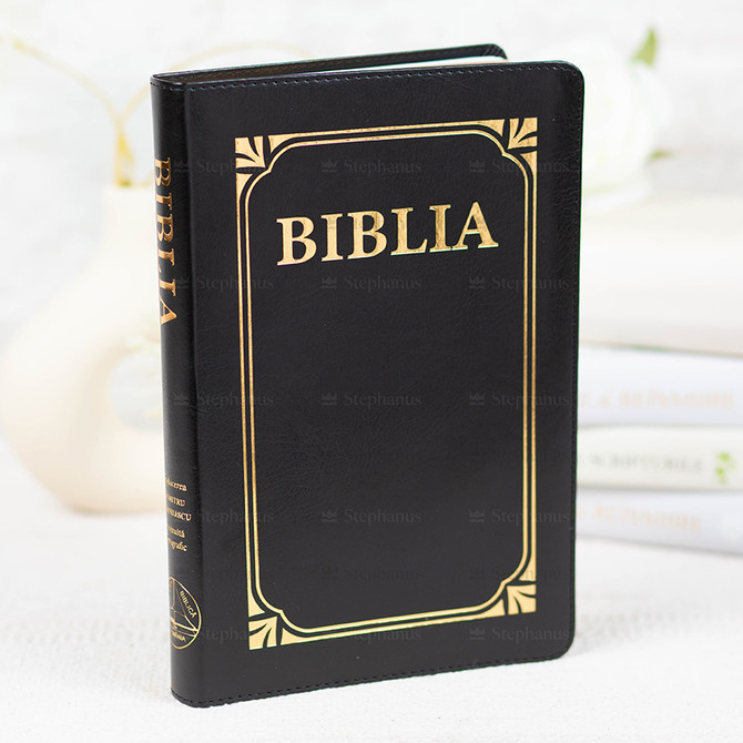 Biblia 073 Cm - Negru, cu chenar  - 01 stephanus.ro