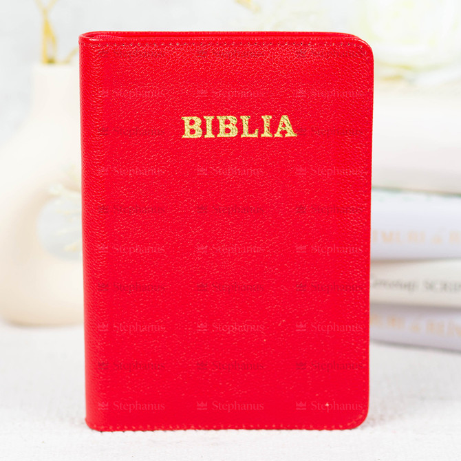 Biblia Medie - 057 Pf (Piele Fermoar) Rosu - 01 stephanus.ro