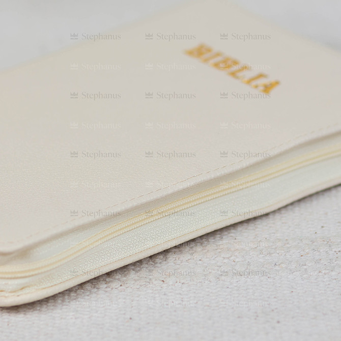 Biblia Medie - 057 Pf (Piele Fermoar) Alb Ivoire - 03 stephanus.ro
