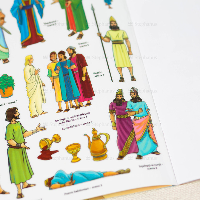 Povestea lui Daniel - Carte cu abtibilduri reutilizabile - 04 stephanus.ro
