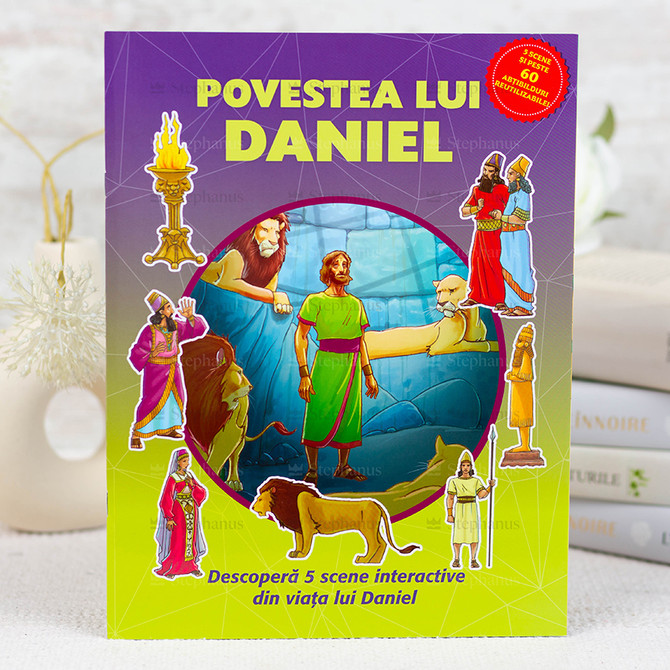 Povestea lui Daniel - Carte cu abtibilduri reutilizabile - 01 stephanus.ro