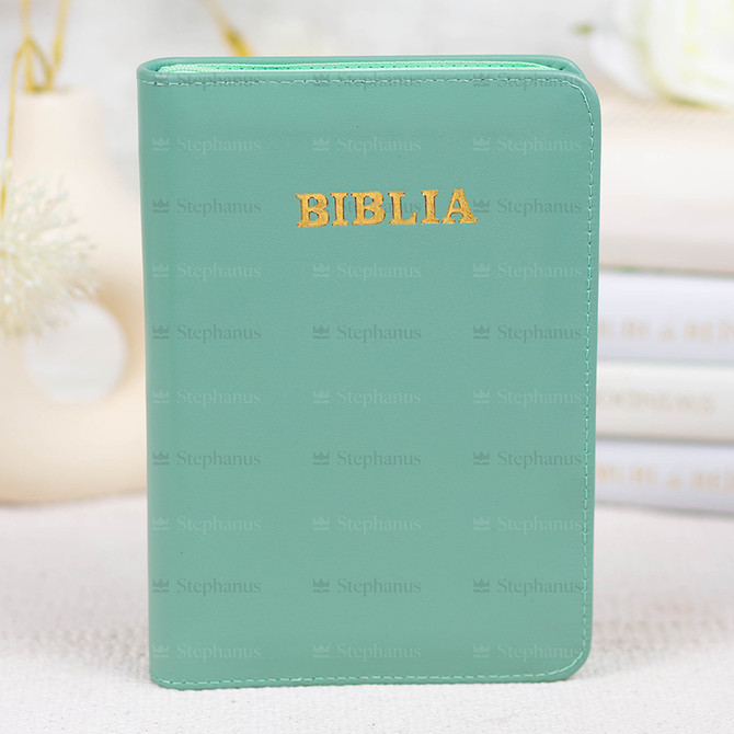 Biblia Sbr Medie - 057 Pf (Fermoar, Aurita, Index) Verde Pal - 01 stephanus.ro