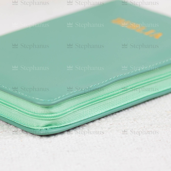 Biblia Sbr Medie - 057 Pf (Fermoar, Aurita, Index) Verde Pal - 02 stephanus.ro