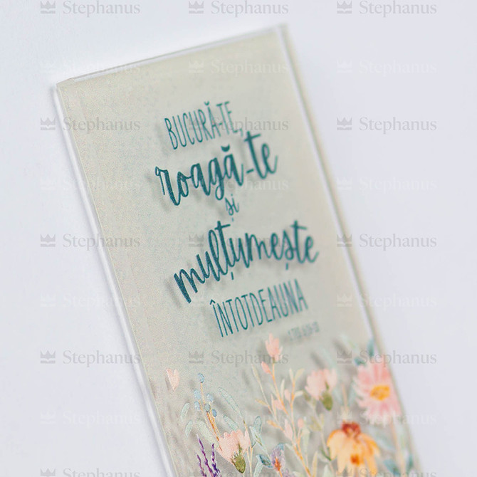 Magnet Plastic: Bucura-Te, Roaga-Te Si Multumeste Totdeauna (5,3 X 7,8 Cm)