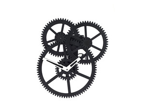 Kikkerland Design - Triple Gear Wall Clock