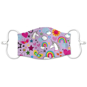 Kid's Washable Face Mask - Unicorns