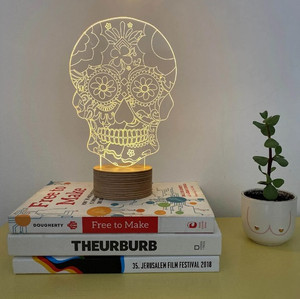 Studio Cheha BULBING® lamp - #Floral Skull