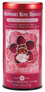 Raspberry Rose Hibiscus Tea (36 Tea Bags)