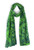 Rayon Batik, Lime & Cobalt Blue, No Fringe
