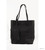 Raw Edge Tote Handbag Black