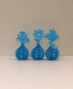 Mini Bud Vases by Susan Ryder - Blue